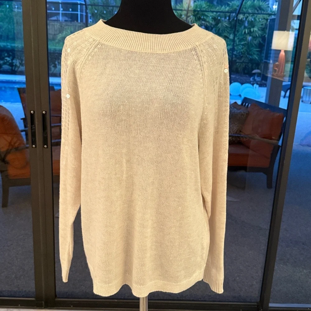 Nic + Zoe Subtle Shine Sequin Sweater - Picture 3 of 12